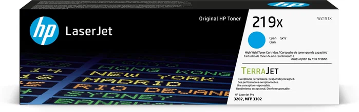 HP 219X Cartucho de Tóner Original Cian Alta Capacidad (W2191X) de alto rendimiento