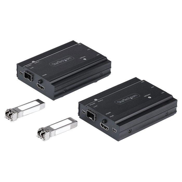 StarTech SV565FXHD4KU Extensor KVM HDMI 4K por Fibra con 2 Módulos SFP+