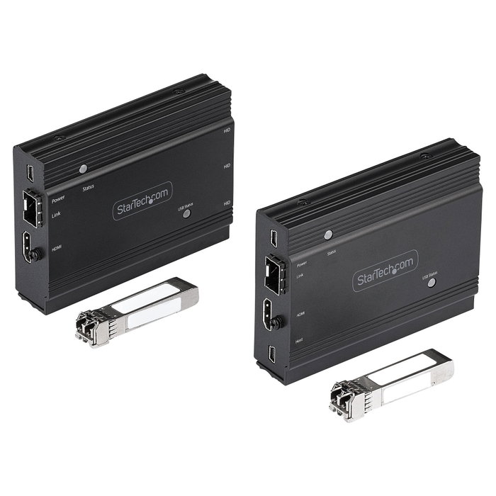 StarTech SV565FXHD4KU Extensor KVM HDMI 4K por Fibra con 2 Módulos SFP+
