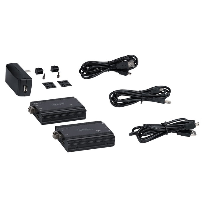 StarTech SV565FXHD4KU Extensor KVM HDMI 4K por Fibra con 2 Módulos SFP+