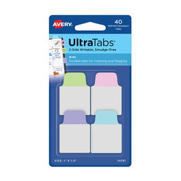 AVERY Zweckform UltraTabs Mini Haftmarker farbsortiert, 40 hojas