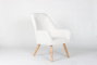 DKD Home Decor Butaca Scandi Crema Natural 75 x 96 x 65 cm