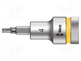 WERA Vaso Allen-bit Hex-Plus HEX 4mm 1/2 pulgada Zyklop