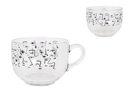 La Mediterranea Tazón Desayuno Faces 70 cl ø12x9cm (6 Unidades)