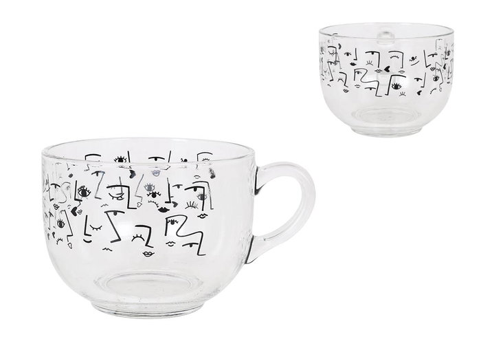 La Mediterranea Tazón Desayuno Faces 70 cl ø12x9cm (6 Unidades) La Mediterranea Tazón Desayuno Faces 70 cl ø12x9cm (6 Unidades)