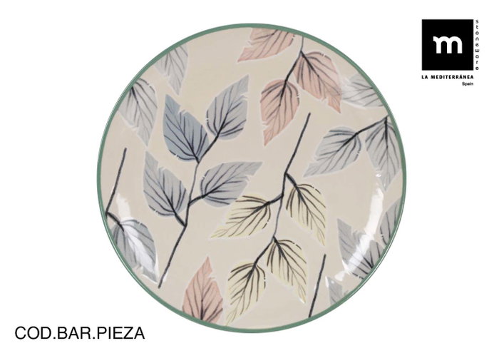 La Mediterranea Plato Llano Tardor Monaco Brillo 26cm (Pack de 6) La Mediterranea Plato Llano Tardor Monaco Brillo 26cm (Pack de 6)