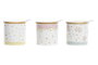 DKD Home Decor Azucarero Vichy Sweet Surtido de 3 Colores