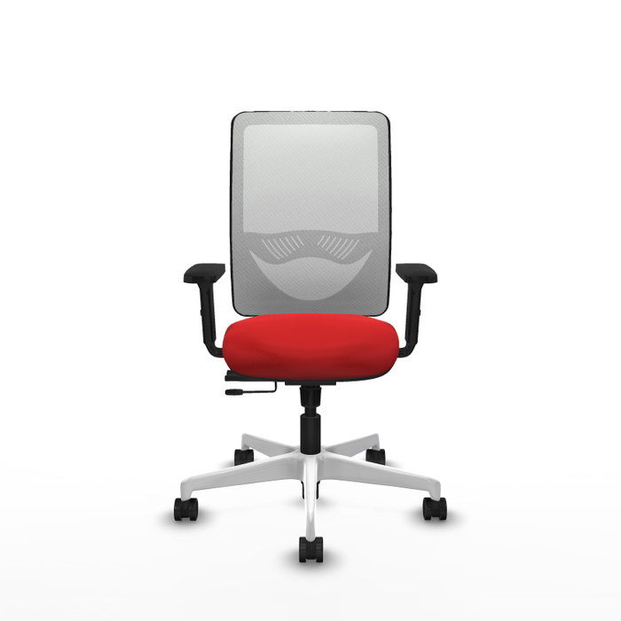 PIQUERAS Y CRESPO Silla de Oficina Zulema con Mecanismo Sincro/Traslack Rojo y Blanco PIQUERAS Y CRESPO Silla de Oficina Zulema con Mecanismo Sincro/Traslack Rojo y Blanco