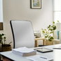 PIQUERAS Y CRESPO Silla de Oficina Zulema con Mecanismo Sincro/Traslack Rojo y Blanco