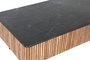 DKD Home Decor Mesa Centro Moderno Negro Natural Acacio Marmol 115 x 65 x 45 cm
