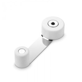 Tope de puerta con retenedor blanco A448