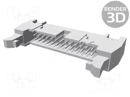 HARTING Conector IDC SEK de 26 pines, recto, THT, gris