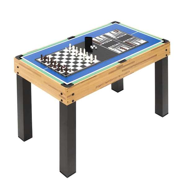 Ociotrends Mesa Multijuegos de Madera 12 en 1 MDF 124x61x81 cm
