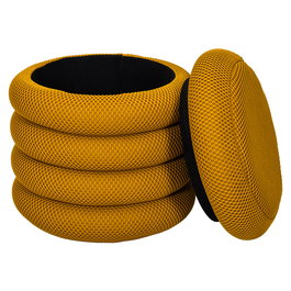 Home Deco Factory Puf Almacenaje Atom Mostaza d.37 cm h.42 cm