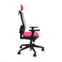 PIQUERAS Y CRESPO Silla de oficina Horna Rosa y Blanco