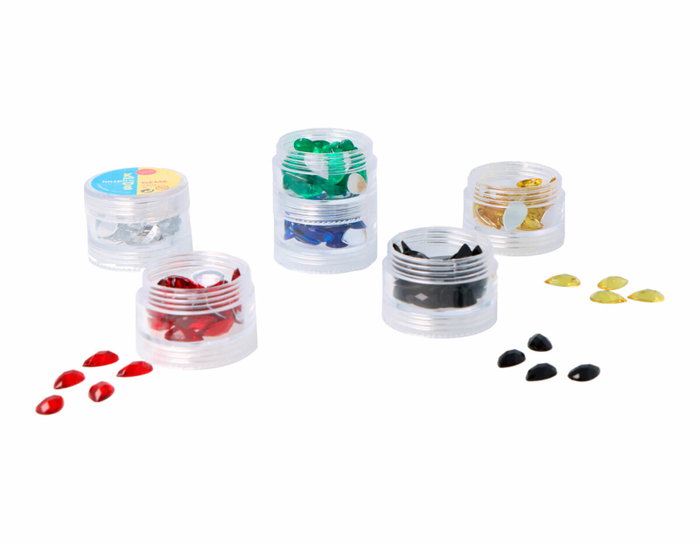 Innspiro Set de Gemas Decorativas Acrílicas Gota Colores Básicos 8x13mm