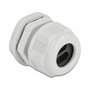 DeLOCK Prensaestopas PG21 para cable plano con dos entradas, Gris, 2 piezas