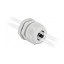 DeLOCK Prensaestopas PG21 para cable plano con dos entradas, Gris, 2 piezas