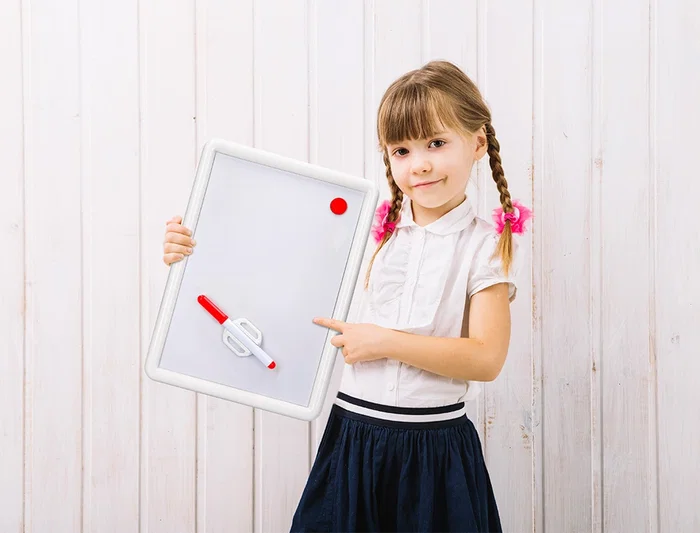 Csp Pizarra blanca magnética 25x35 cm con rotulador y borrador