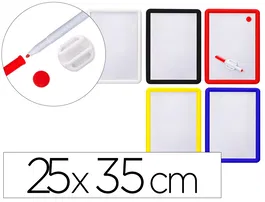 Csp Pizarra blanca magnética 25x35 cm con rotulador y borrador