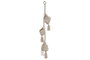 DKD Home Decor Macetero Algodón Madera Macrame Crudo