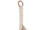 DKD Home Decor Macetero Algodón Madera Macrame Crudo