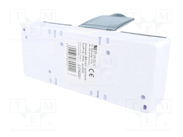 PAWBOL Tomacorriente de Alimentación AC 2P+PE 16A Blanco