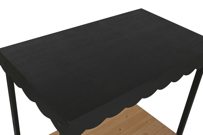 Carro de Jardín Home ESPRIT Negro Natural 106,5 x 51 x 114,5 cm