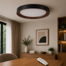 GreenIce Deco Plafón LED Decorativo 40W CCT Acabado Negro