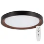 Plafón LED Decorativo 40W CCT 3000-6000K Regulable con Control Remoto, Acabado Negro