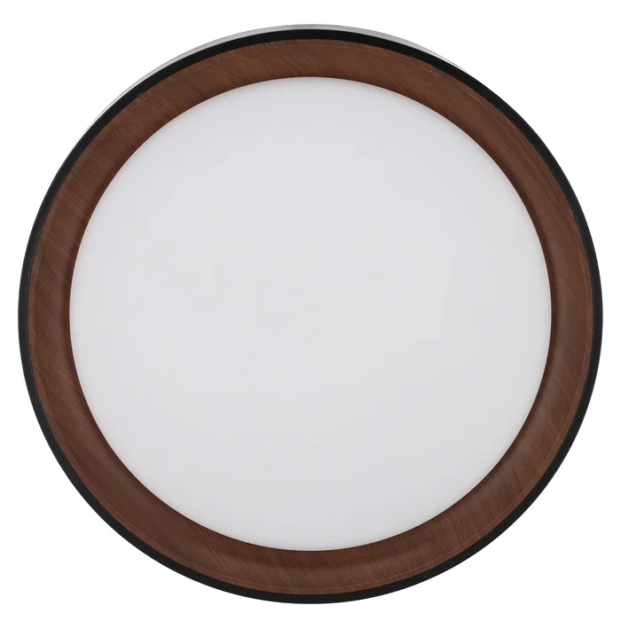 Plafón LED Decorativo 40W CCT 3000-6000K Regulable con Control Remoto, Acabado Negro