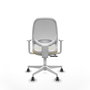PIQUERAS Y CRESPO Silla de oficina Cilanco con mecanismo Sincro/Traslack, Crema y Blanco