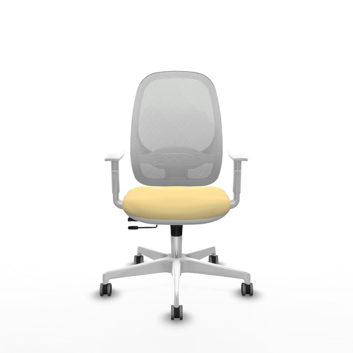 PIQUERAS Y CRESPO Silla de oficina Cilanco con mecanismo Sincro/Traslack, Crema y Blanco PIQUERAS Y CRESPO Silla de oficina Cilanco con mecanismo Sincro/Traslack, Crema y Blanco