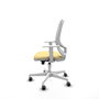 PIQUERAS Y CRESPO Silla de oficina Cilanco con mecanismo Sincro/Traslack, Crema y Blanco