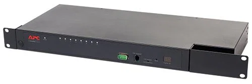 APC KVM0108A - Conmutador/Interruptor KVM para 8 Ordenadores, Montaje en Rack 1U, Resolución 1600x1200, Color Negro