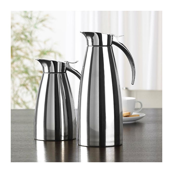 Emsa 502663 Isolierkanne Edelstahl 0.3 Liter Easy Open Verschluss Eleganza