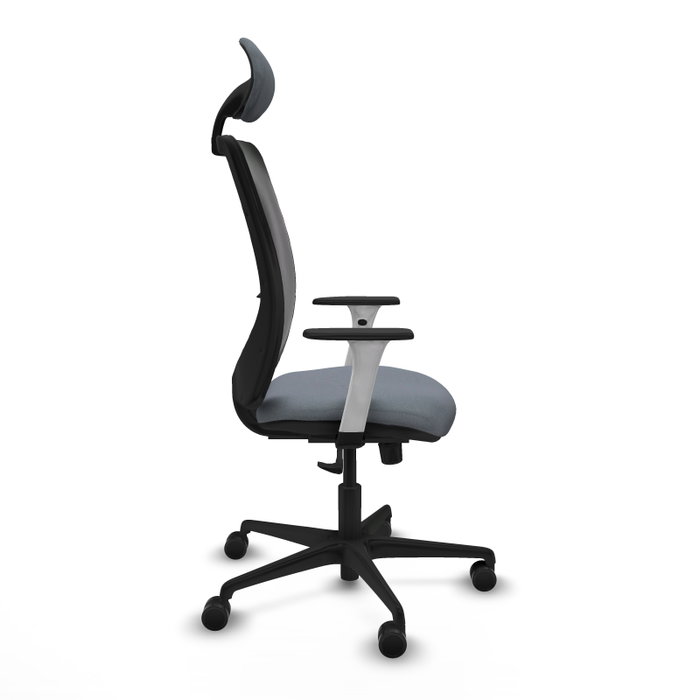 PIQUERAS Y CRESPO Silla de oficina Zulema con mecanismo Sincro, Gris y Negro PIQUERAS Y CRESPO Silla de oficina Zulema con mecanismo Sincro, Gris y Negro