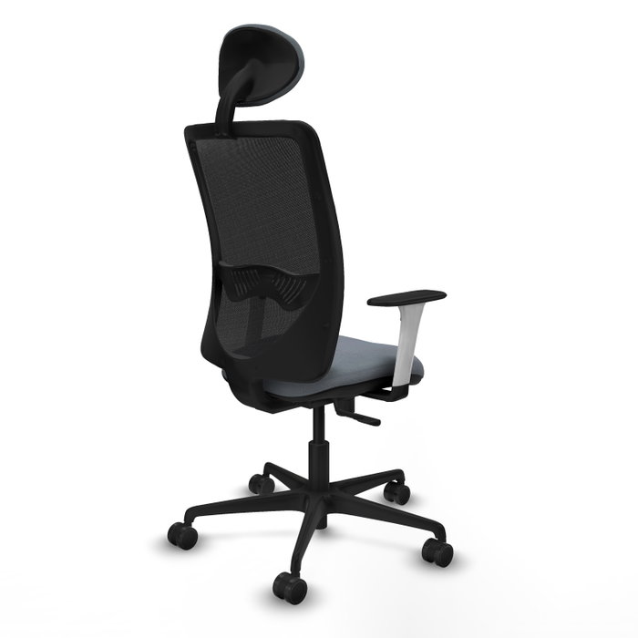 PIQUERAS Y CRESPO Silla de oficina Zulema con mecanismo Sincro, Gris y Negro PIQUERAS Y CRESPO Silla de oficina Zulema con mecanismo Sincro, Gris y Negro