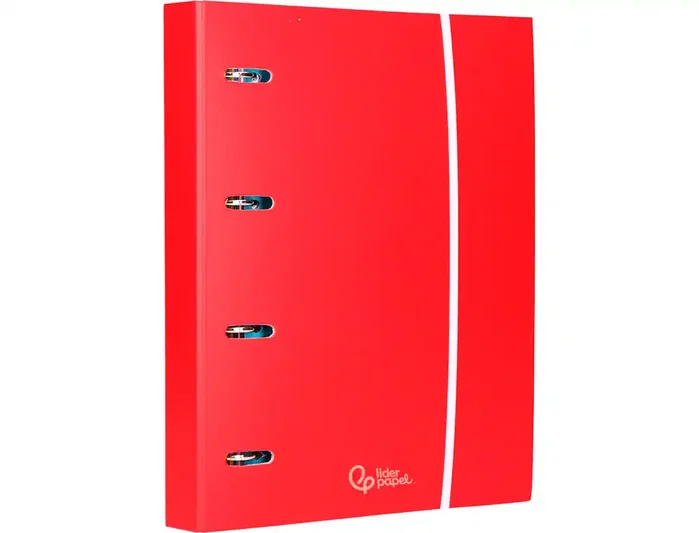 Liderpapel Carpeta con recambio A4 cuadro 5 mm 120 hojas 80 g forrada 4 anillas 40 mm
