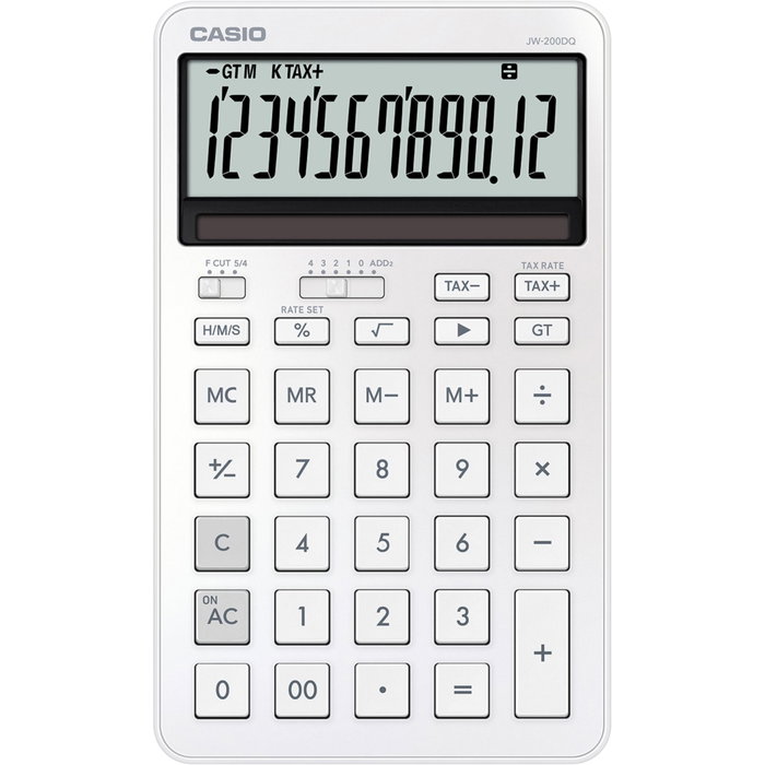 Casio JW-200DQ-WE Calculadora de Oficina de Sobremesa 12 Dígitos Blanco Casio JW-200DQ-WE Calculadora de Oficina de Sobremesa 12 Dígitos Blanco