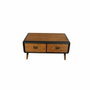 DKD Home Decor Mesa de Centro Abeto y Metal Marrón Oscuro