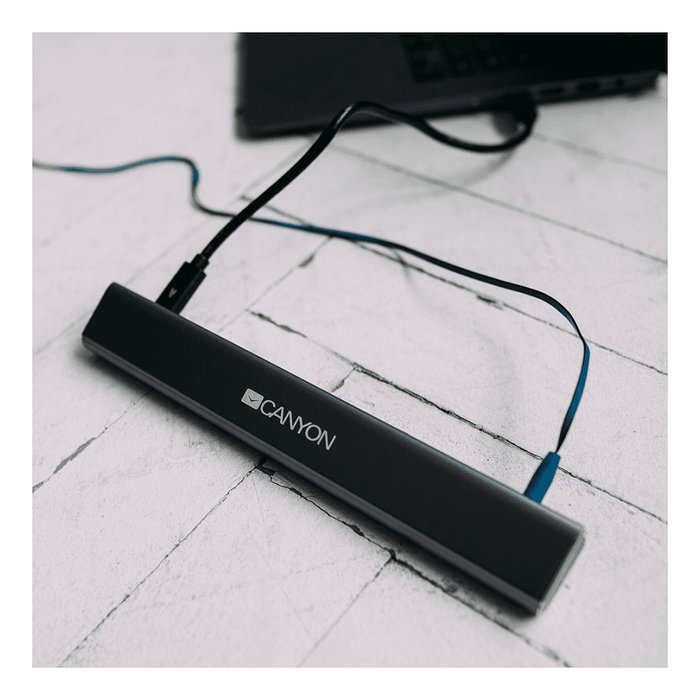 Canyon DS-6 Docking Station USB Tipo-C 6-en-1 Gris espacial