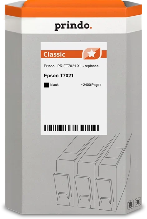 Prindo PRIET7021 Classic XL Cartucho de tinta negro Prindo PRIET7021 Classic XL Cartucho de tinta negro