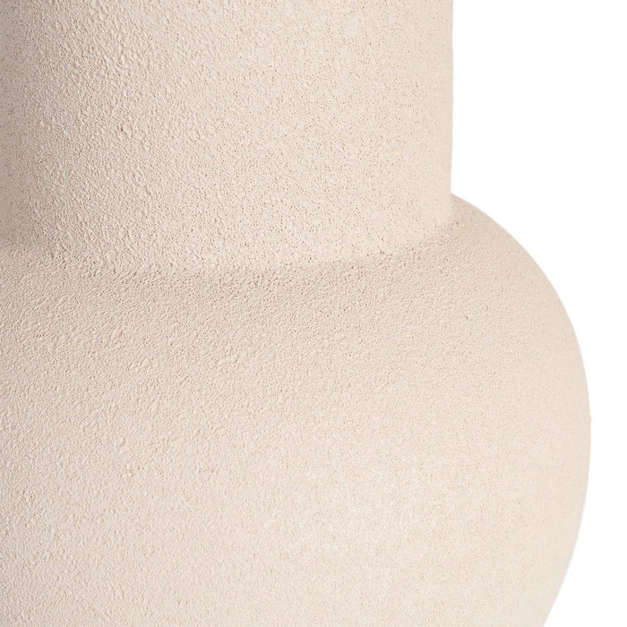 Jarrón Crema Cerámica Decoración 16 X 16 X 40 cm