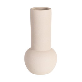 Jarrón Crema Cerámica Decoración 16 X 16 X 40 cm