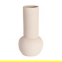 Jarrón Crema Cerámica Decoración 16 X 16 X 40 cm