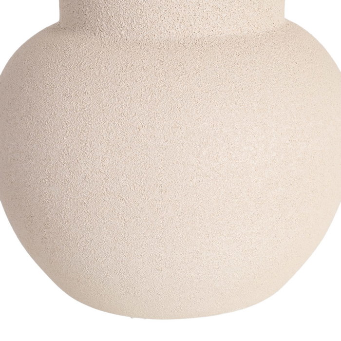 Jarrón Crema Cerámica Decoración 16 X 16 X 40 cm