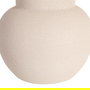 Jarrón Crema Cerámica Decoración 16 X 16 X 40 cm