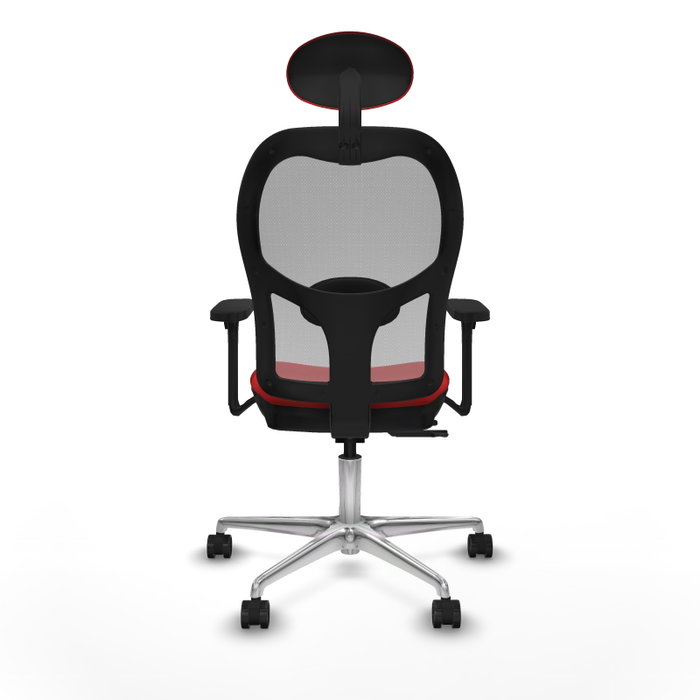 PIQUERAS Y CRESPO Silla de oficina Jorquera con mecanismo Sincro/Traslack Rojo y Gris PIQUERAS Y CRESPO Silla de oficina Jorquera con mecanismo Sincro/Traslack Rojo y Gris
