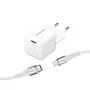 Intenso 7803052 Cargador GaN USB-C 30W con Carga Rápida, Cable Lightning 1.5m, Blanco, Interiores, EU